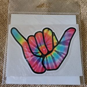 Hang Ten Tie Dye Vinyl Sticker